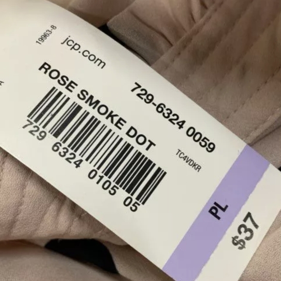 NWT Worthington Petite Rose Smoke Dot Blouse Size PL - Picture 4 of 5